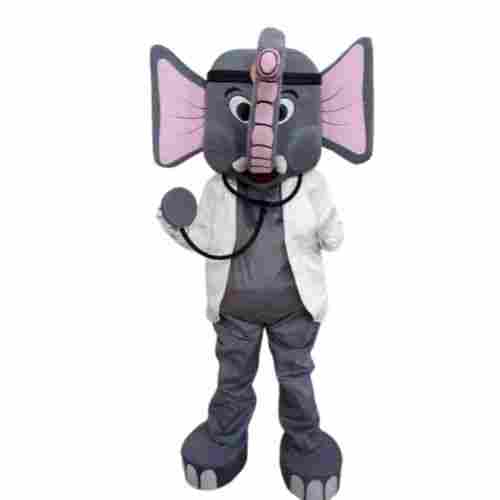 Full Sleeves Plain Dyed Technics Modern Elephant Mascot Costume
