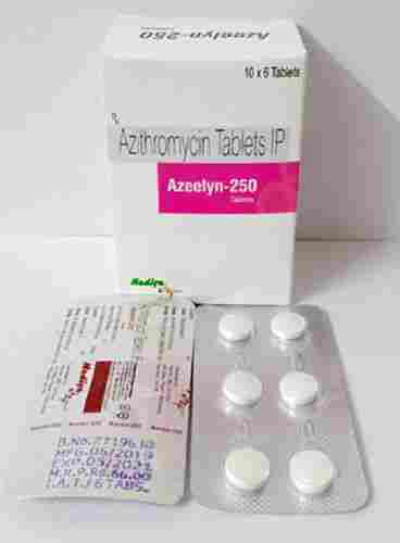 Azeelyn-250 Azithromycin 250 MG Antibiotic Tablet, 10x6 Blister