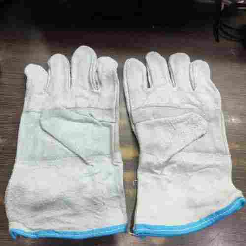 Reusable Heat Resistant Medium Size Full Finger Leather Safety Hand Gloves