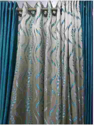 Modern Printed Woven Embroidered Readymade Cotton Curtains