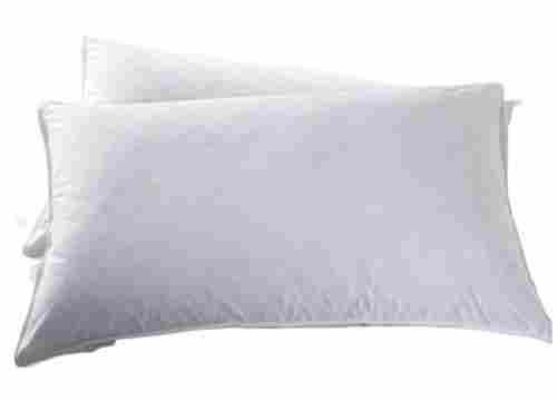 Rectangular Shape Cotton Material Hollow Fiber Plain Dyed Pillow For Sleeping