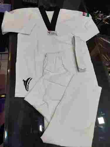 White Cotton Micro Taekwondo Martial Art Dress Set, Large, XL, Medium, Small Size