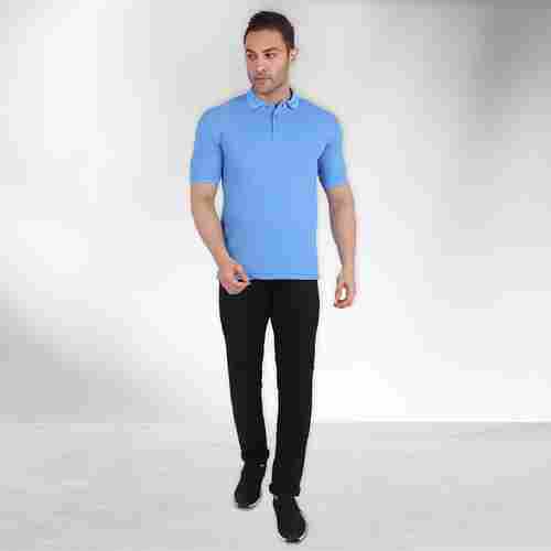 Nano 100% Micro Polyester Moisture Wicking Polo Neck T-Shirts For Men