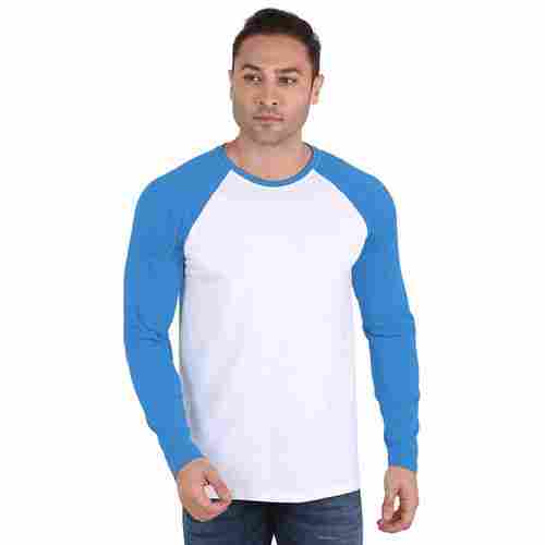 Regal Casual Wear Bio-Wash Full Sleeves Round Neck Cotton T-Shirts For Men
