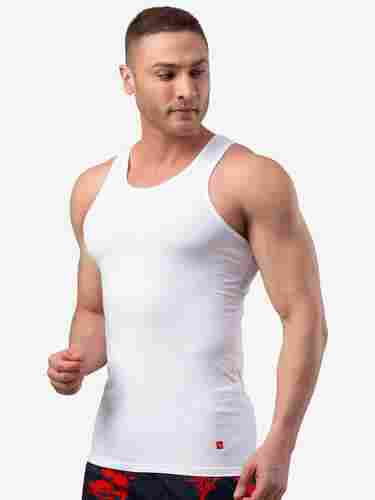 Skin Friendly Washable And Breathable Mens White Cotton Vest