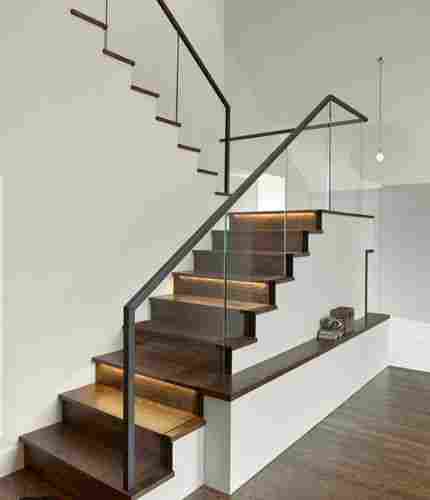 Transparent Flat Clear Designer Glass Staircase For Home And Office