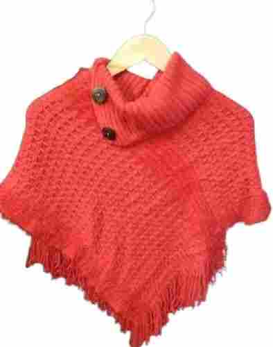 Comfortable Modern Casual Wear Soft And Warm Plain Woolen Poncho 