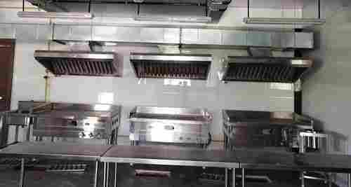Stainless Steel Modular Kitchen Chimney And Duct For Home And Hotel