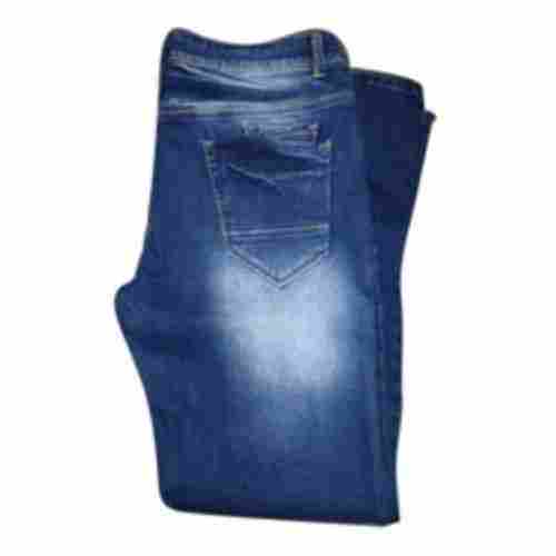 Casual Wear Straight Regular Fit Washed Plain Dyed Denim Jeans For Men
