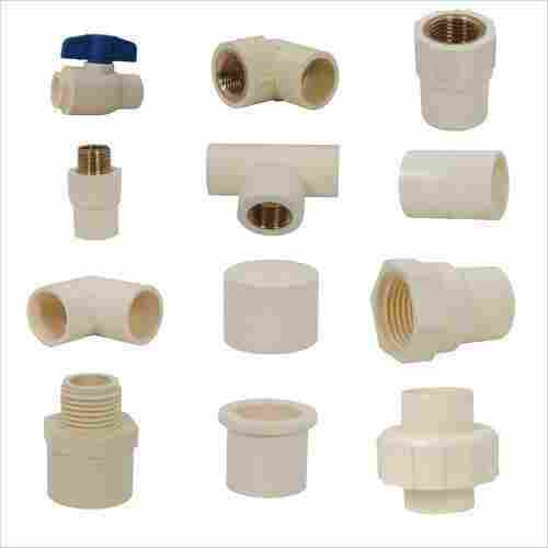 CPVC Pipe Fittings For Plumbing Usage With Size 0.5- 2 Inches