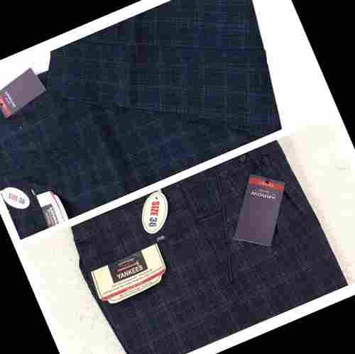 Check Printed Formal Wear Mens Cotton Trouser With All Size Available