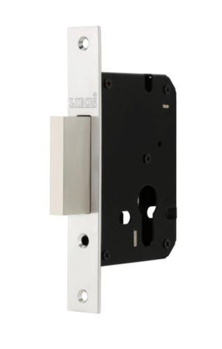 Black Rectangular Brass Finish Rust-Proof Stainless Steel Door Lock For Commercial Use 