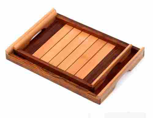 30.5 X 21.6 X 25 Cm Handcrafted Rosewood Rectangular Wooden Serving Tray 
