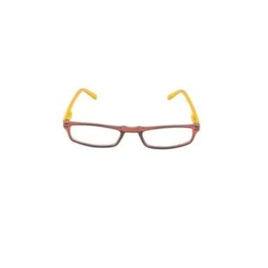 Red Portable Light Weight Transparent Optical Reading Glasses For Unisex