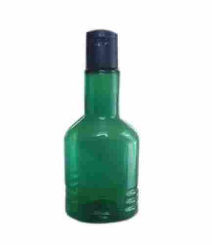 4 Inch Height Round Flip Top Cap Plastic Bottle For Hair Oil 