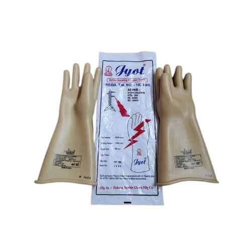 Rubber shock-proof gloves