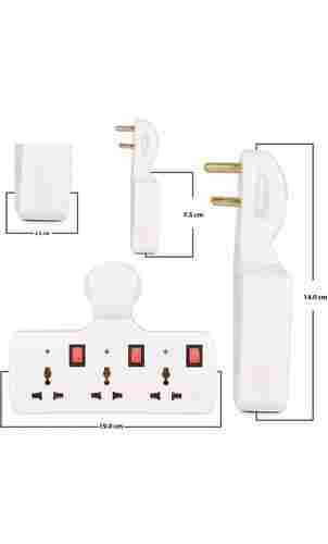 6 Amp 3+3 Multi Plug Wireless Extension Board For Commercial Purpose
