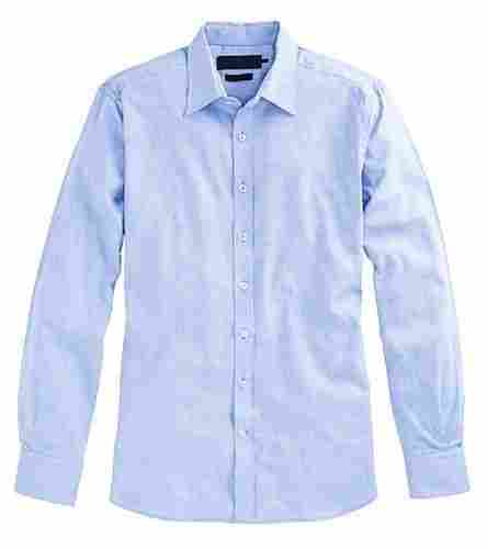 Men'S Plain Pattern Pure Cotton Material Formal Wear Full Sleeves Shirts