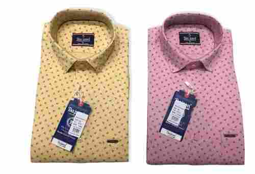 Mens Casual Wear Cotton Printed Full Sleeves Shirts