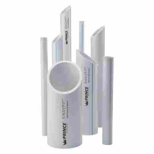 Leak Proof and Crack Resistant Round White UPVC Pipe 