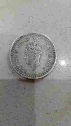 Old Antique Original 1944 George VI King Emperor Half Rupees Coin