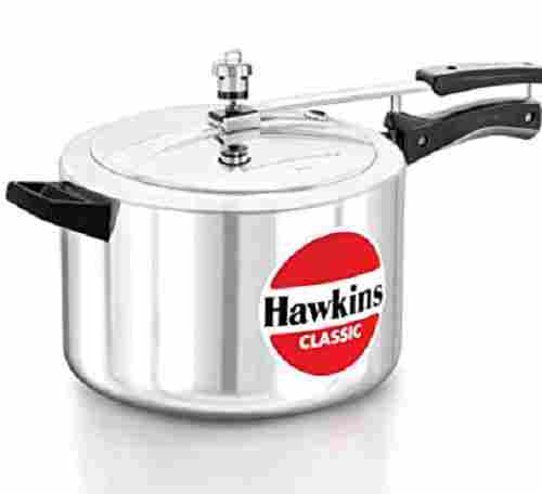 8 Litre Capacity Polished Hawkins Pressure Cooker 