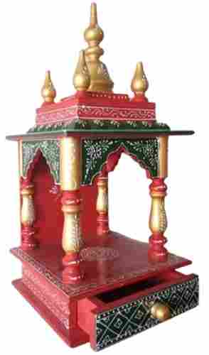 Eco Friendly Easy To Clean Religious Solid Wooden Temple For Home