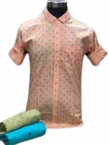 Mens Printed Cotton Long Sleeve Anti Wrinkle Regular Fit Casual Wear Shirt