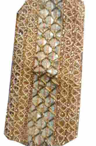 Knitted One-Sided Golden Zari Work Gota Laces