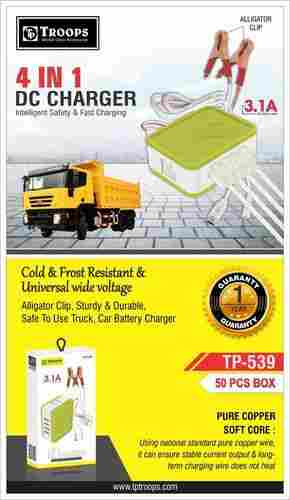 TP-539 Cold and Frost Resistant 4 in 1 DC Charger with 1 Year Guaranty