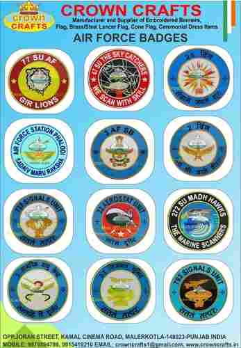 Embroidery Air Force Badges