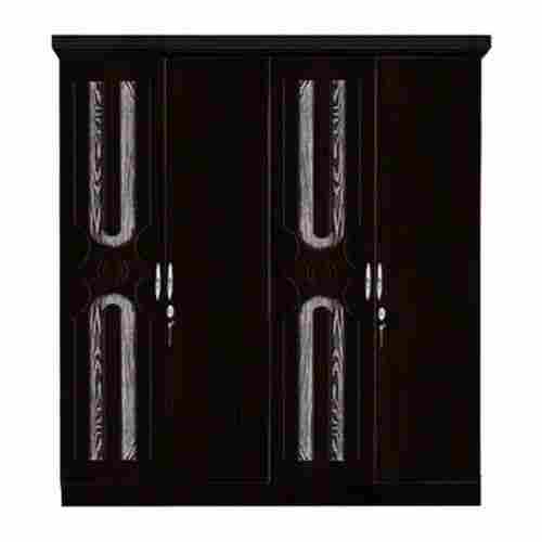 Handmade Polished Iron One Piece Solid Wood Wardrobe For Home Furniture