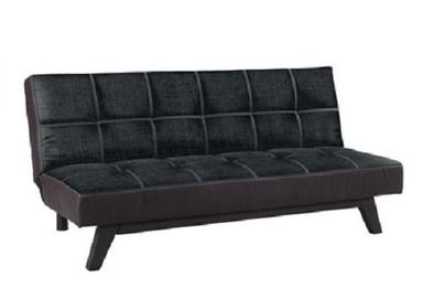 Glossy Modern Rectangular 3-Seater Armless Upholstery Sofa 