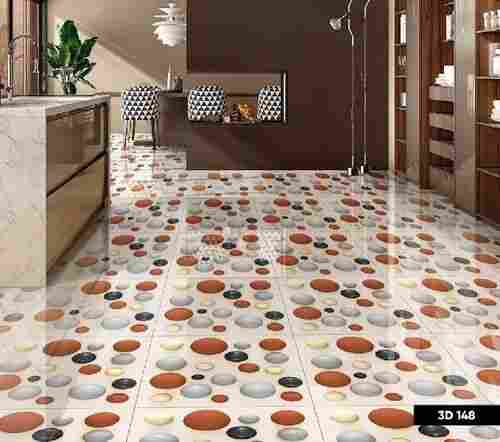 Multicolor High Glossy Flooring 3d Tiles For Home And Hotel Usage