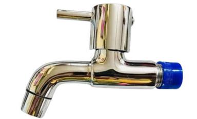 Golden 15 Mm Polished Chrome Finished Wall Mounted Brass Bathroom Water Tap