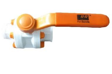 White And Orange 2 Inch Thermoplastic Valves For Industrial Purposes
