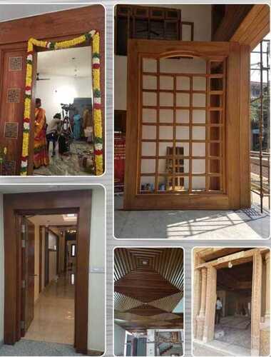 Antique Design Termite Proof Wooden Door For Homd Decoration