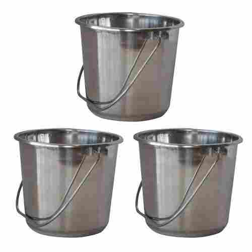 Stainless Steel Small Buckets, Capacity 10-20 Liter