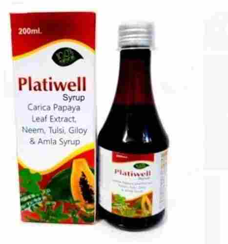 200 Ml Carice Papaya Leaf Extract Neem Tulsi Giloy And Amla Syrup 