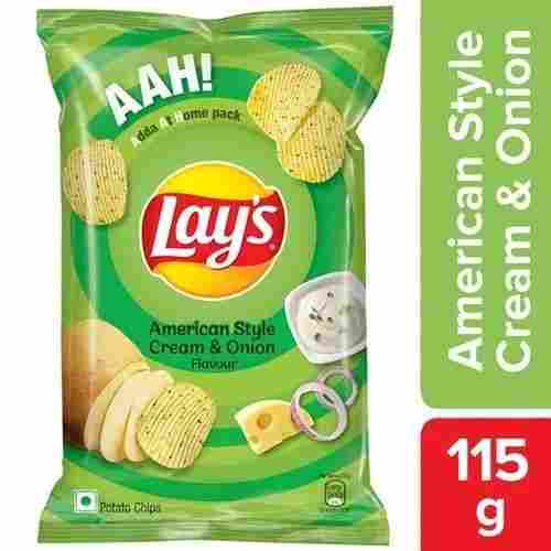 115 Grams Tasty And Crunchy Fried Cream And Onion Flavour Potato Chips