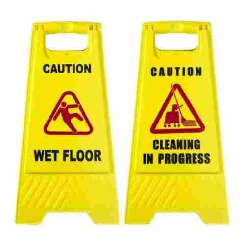Floor Mounted Plastic Caution Sigh Board