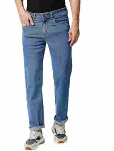 Skin Friendly Regular Fit Casual Wear Plain Soft Denim Jeans For Men'S