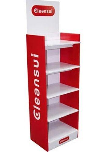 Red 2X1 Meter 15 Kilogram Strong Acrylic Pop Display Stand