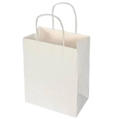  व्हाइट प्लेन रोप हैंडल क्राफ्ट मटेरियल डिस्पोजेबल पेपर बैग 