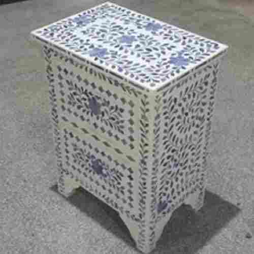 Portable And Lightweight Antique Bone Inlay Furniture With Base Table