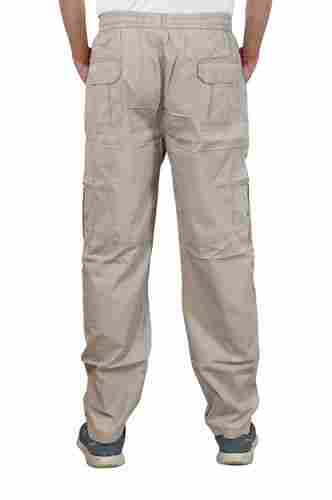 Plain Pattern Full Length Regular Fit Mens Cargo Pants