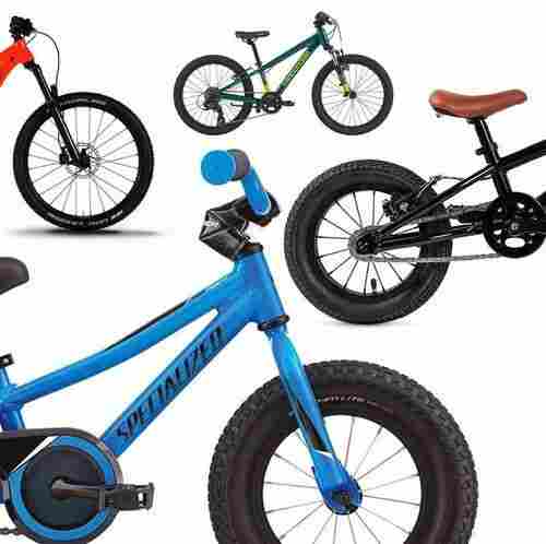 Black Flat Tire Kids Bicycle, Size 155 x 19 x 72 cm