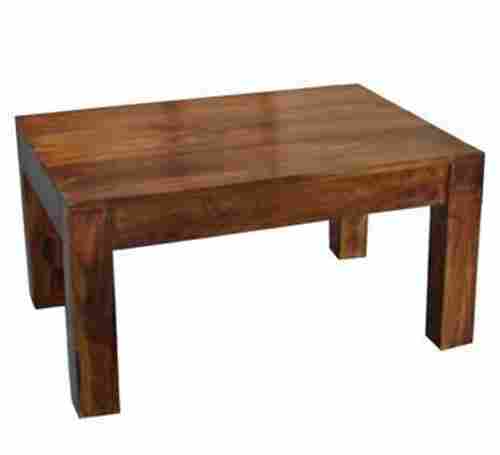 Bron Polish Termite Proof Solid Wooden Table With Rectangular Shape