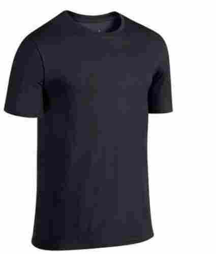 Regular Fit Short Sleeves And O Neck Plain Casual Wear Lycra T Shirt For Mens