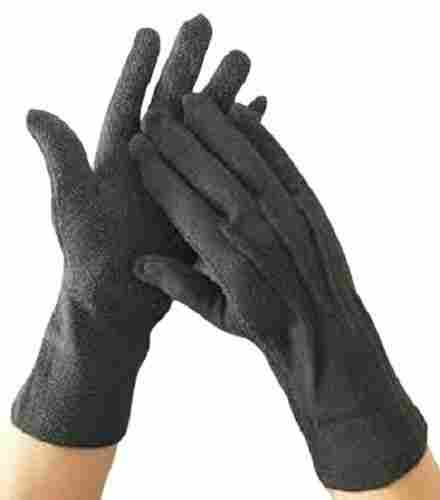 Plain Pattern Full Finger Washable Disposable Cotton Gloves